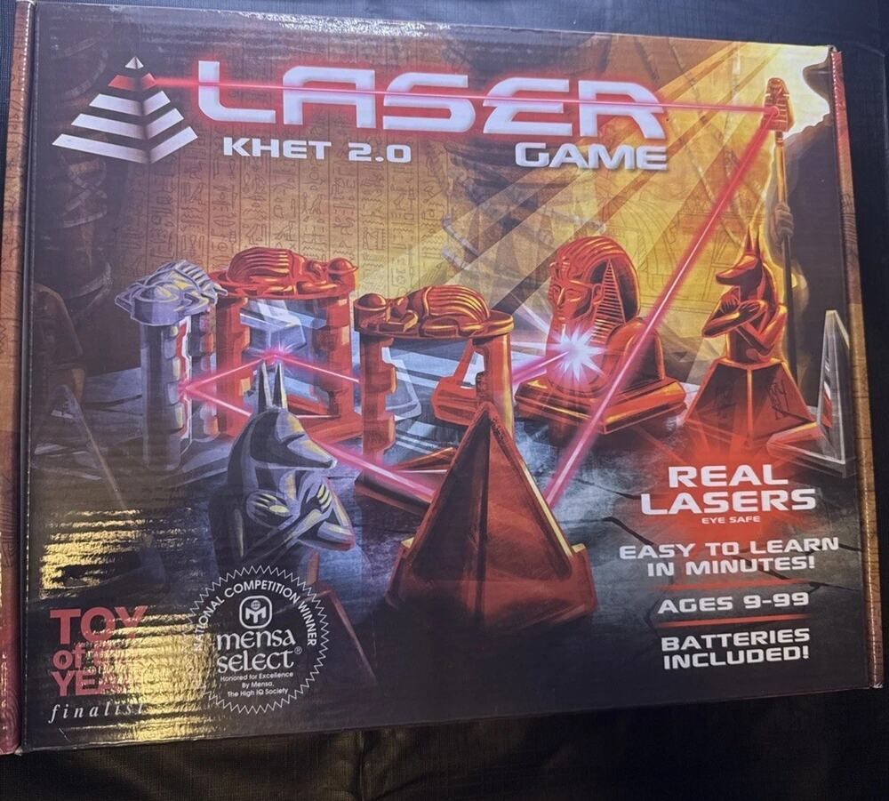 Laser Khet 2.0 Strategy Board Game - Mensa Select Complete Tested